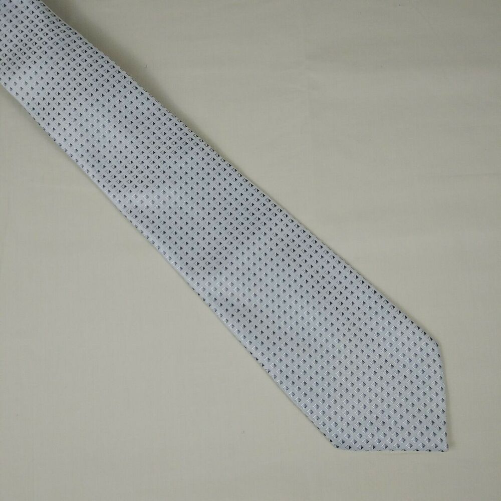 Kai Long Men's Handmade Tie 100% Silk Necktie - Shades of Gray